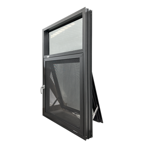 Custom Aluminium Bathroom Ventilation Fixed Glass Awning Window With Screen