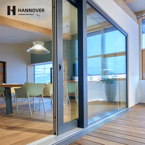 Panoramic Aluminum Lift and Slide Door Heavy Duty Double Glazed Sliding Glass Doors