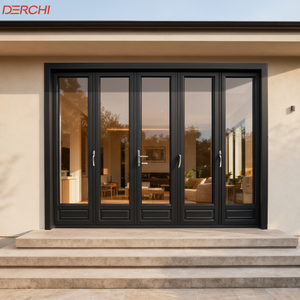 DERCHI Custom Security Bi-fold Aluminum Patio Doors