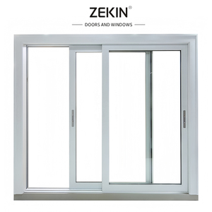 Hot Sell Energy Efficiency Custom Hurricane Impact Double Layered Tempered Glass Thermal Break Aluminum Sliding Room windows