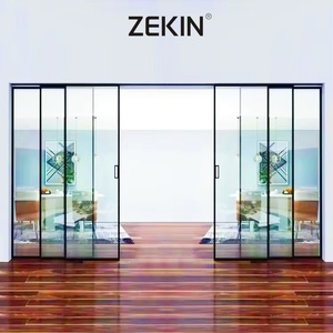 As2047 NFRC Double Glass Stacker Doors