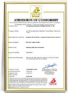 Vexis Windows quality compliance certificate