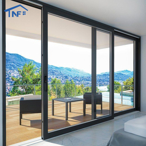 American Quality Standards Exterior Modern Glass Sliding Door With Aluminum Alloy Frame