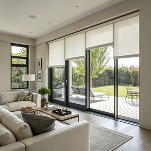KOJOON Screens Brown Color Sliding Window Bronze Color Sliding Windows