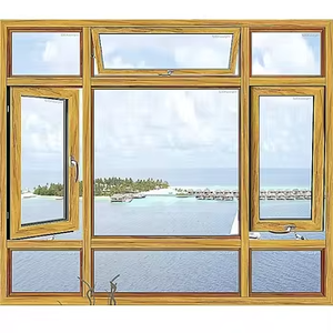 Fuson Modern Double & Triple Glazed Casement House Windows Thermal Break Aluminum French Swing Louver Style Window