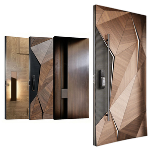 Modern Aluminum Pivot Entrance Door Luxury Villa