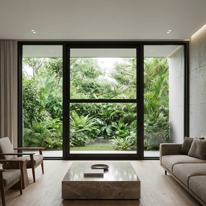 Motorized Aluminum Soundproof Vertical Sliding Window