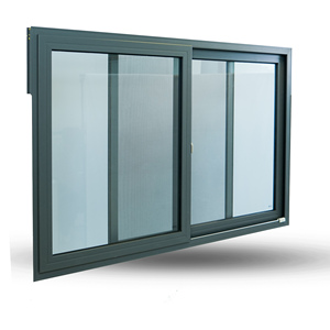 Custom Color Single Tempered Glass Sliding Aluminum Window Complete Building Project Solution