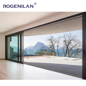 ROGENILAN Aluminum Latest Luxury Patio Double Glazed Heavy Duty Lift and Sliding Door for Home