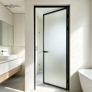 Factory Direct Extremely Narrow Frame Aluminum Alloy Casement Door Customized Size Color For Wholesale Project