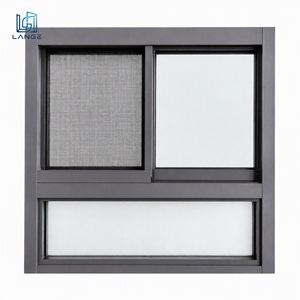 LANGE Double Glazed Aluminium Sliding Windows Low-E Glass Durable Horizontal Slider