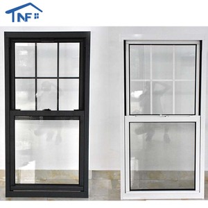 Foshan America Aluminum Tempered Glass Waterproof French Black Windows And Doors