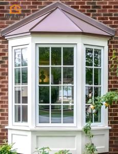 GLANCY Double Glazed Aluminum French Casement Windows Soundproof Insulation Bay Bow Windows Energy Star Qualified