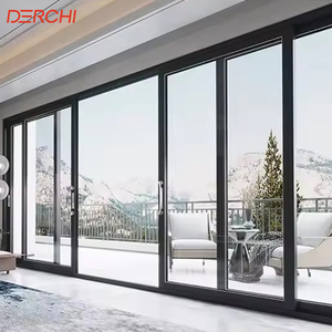 Heavy-Duty Commercial Modern Energy Efficient Office Door External Glass Slide Large Sliding Patio Doors and Windows