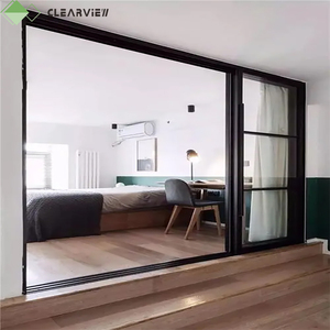 Clearview Aluminium Japanese Acrylic Shower Doors Sliding Bathroom Door
