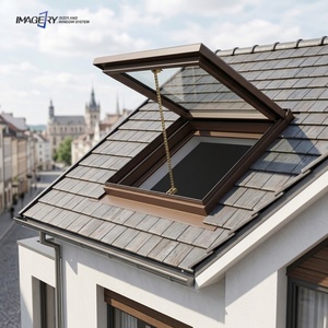 Balcony Electric Double Glazed Skylight Window Aluminum Tempered Low-E Glazed