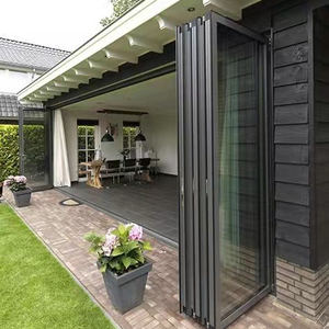 Deda Aluminum Door Frame Commercial Entry Doors Exterior Accordion Folding Doors