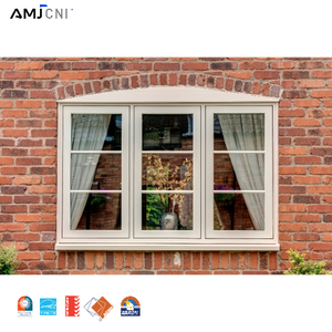 AMJ NFRC AS2047 Black Frame Aluminum Casement Swing Window