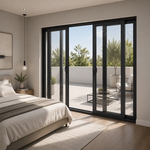 SIUPA Aluminum Door Patio Australian Double Glazed Sliding Door Villa Exterior Balcony Stacker Sliding Glass Door