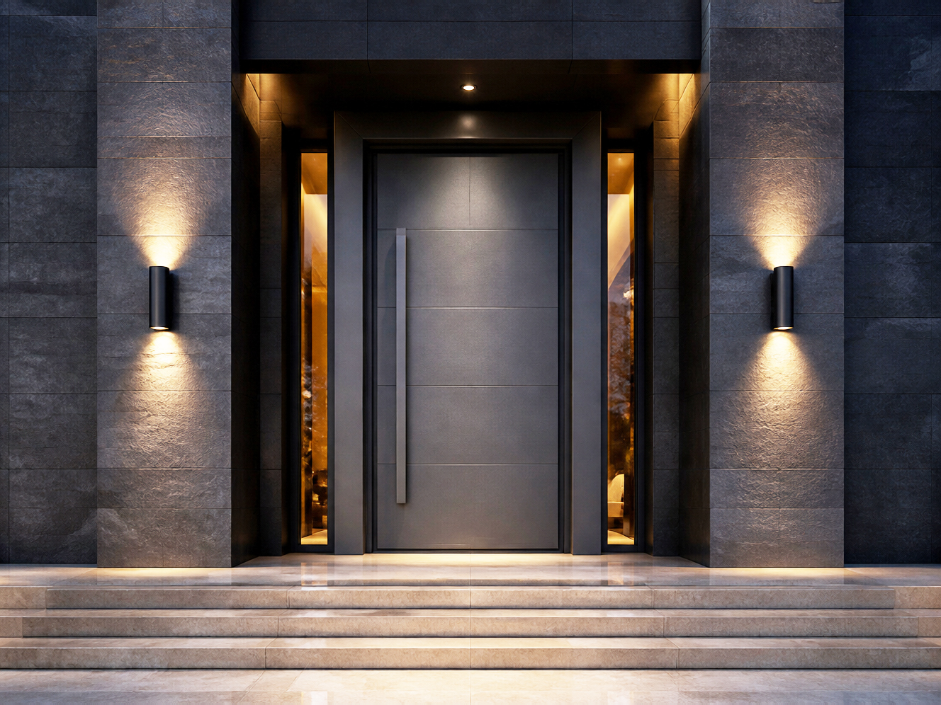 Thermal Break Aluminum Front Entrance Door
