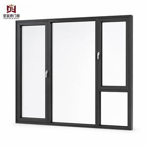 Aluminium Tilt And Turn Casement Windows With Insect Screen For European Residential Projects