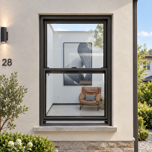 Aluminium Frame Glass Single-Hung Windows