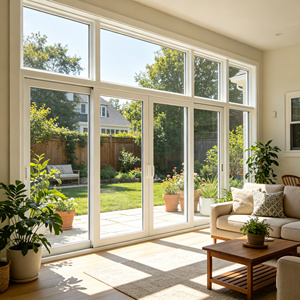 Thermal Break Aluminum Sunroom Panoramic Floor Window Double Glazed Glass Full View for American Residential Sunroom Projects