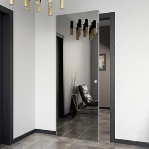 Aluminum Interior Glass Sliding Door Magic Mirror Pocket Door for Bathroom Kitchen Bedroom