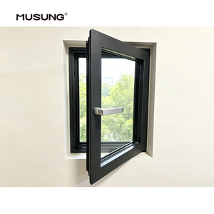 High Efficiency Windproof Aluminum Windows Wholesale Safe Durable Modern Double Glass Aluminum Frame Casement Windows