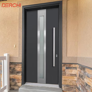 Top Manufacturer Custom Main Door Design House Hurricane Impact Entrance Metal Cast Aluminum Security Doors
