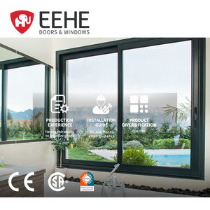 EEHE Hurricane Impact Sliding Windows NFRC Certified Soundproof Waterproof Aluminum Design