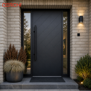 Aluminum Entrance Door Soundproof Thermal Break Aluminum Front Door