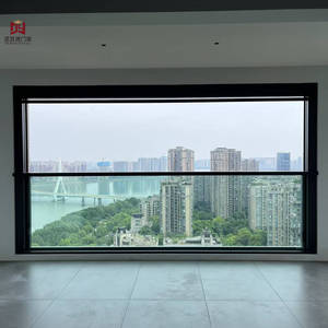 Electric Lifting Window Motorized Vertical Sliding Window with Remote Control