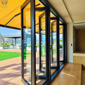 DEMEA Soundproof Home Office Garden Room Aluminium Frame Glazing Folding Door