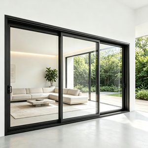 AS2047 Load-bearing Aluminium Alloy Profile and Double Glazed Tempered Glass Large Modern Sliding Doors for Australian Houses