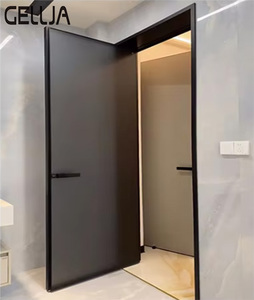 Modern Metal Frame Casement Glass Door