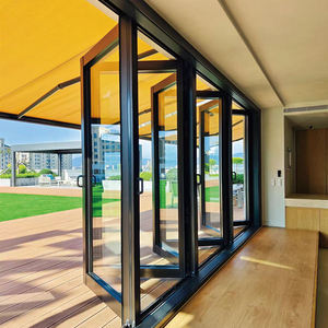 Hot Sale Modern Aluminium Windows Unique Folding Design for Kitchen Living Room Bathroom Outdoor Exterior Folding Louver Open