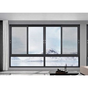 Customized House Dust Proof Tempered Glass Double Glazed Aluminium Window