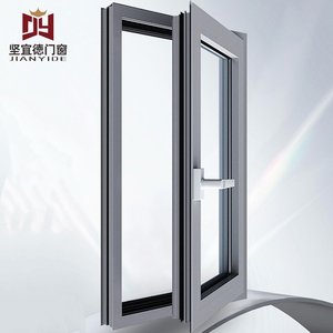 High Quality Aluminum Alloy Tilt Turn Window for Villa Multi-Function Casement Low-E Insulated Glass Windproof Waterproof