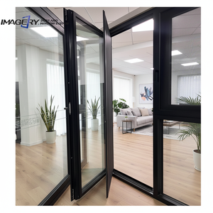 Wholesale Modern Aluminium Glass Double Swing Doors