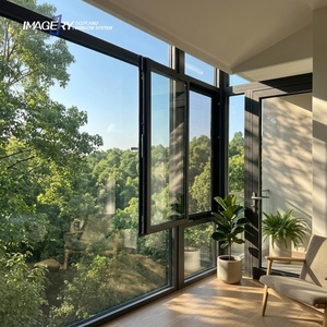 Aluminum Double Glass Windows with Net