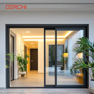 NFRC Thermal Insulation Double Glass Sliding Doors
