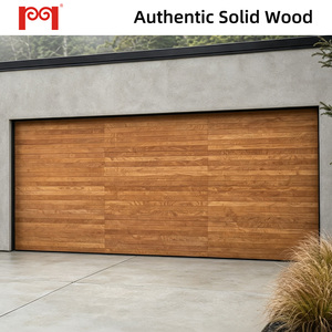 Architectural Grade Real Wood-Clad Insulated Aluminum Panel Garage Doors