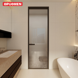 Minimalist Swing Casement Aluminum Glass Door