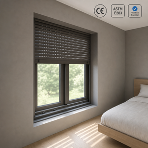 Rainproof Louver Window Aluminium Adjustable Blade Storm Resistant Shutter Window for Villa Garden House