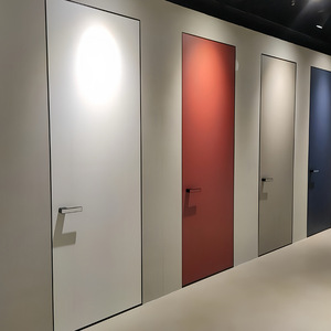 Aluminum Wood Frameless Concealed Door Profile