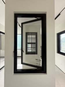 DERCHI Modern Aluminum and Glass Windproof Customizable Size High-Performance Casement Window Hurricane Proof windows