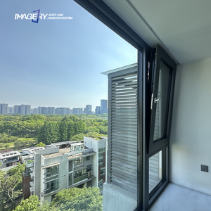 High Quality Thermal Break Aluminum Tilt and Turn Window Weather Resistant Tempered Glass Sound Proof For House