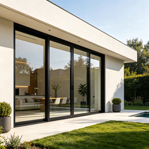 Heavy Duty Aluminum Lift Slide Glass Door Triple Track Thermal Break Soundproof Large Opening Balcony Villa Custom OEM
