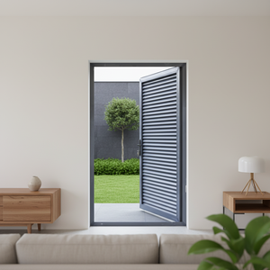 RG60C Thermal Break Aluminum Louver Casement Door